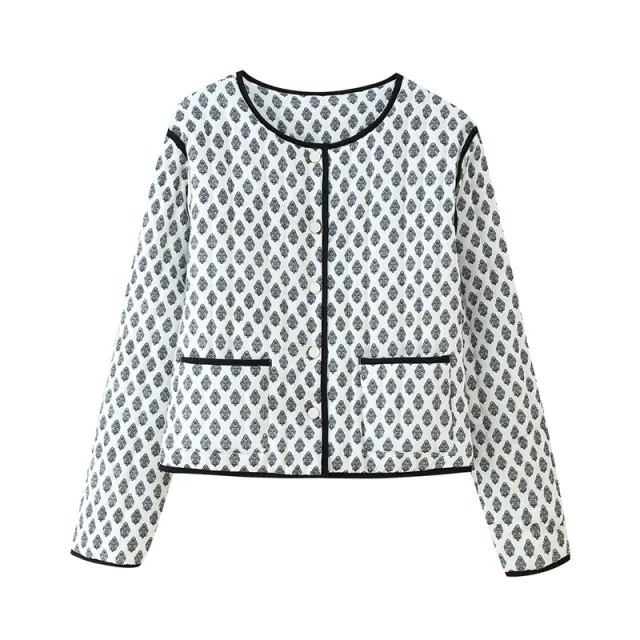 Retro Quilted Long sleeved Jacket - Shop at LoveMi