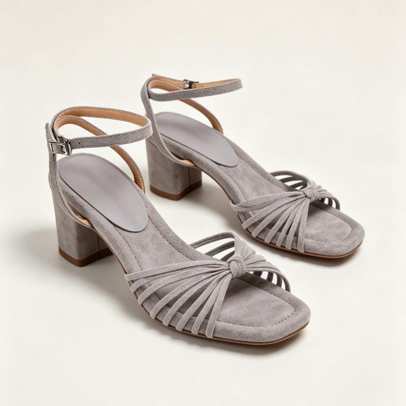 Chunky-Heeled Strappy Sandals, picture 6 of 6