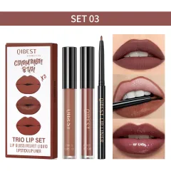 No Stain On Cup Lip Lacquer Matte Finish Moisturizing And Nourishing Lip Liner Suit - 3Style - View 1
