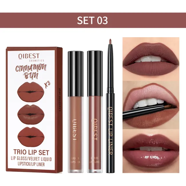 No Stain On Cup Lip Lacquer Matte Finish Moisturizing And Nourishing Lip Liner Suit 3Style - Shop at LoveMi