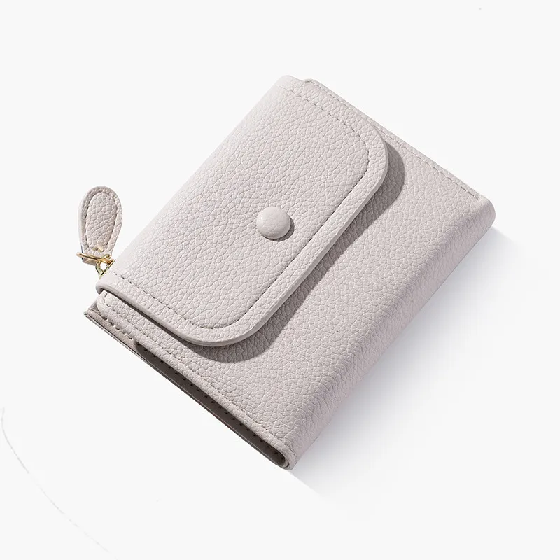Multifunctional Women's New Short Wallet - White