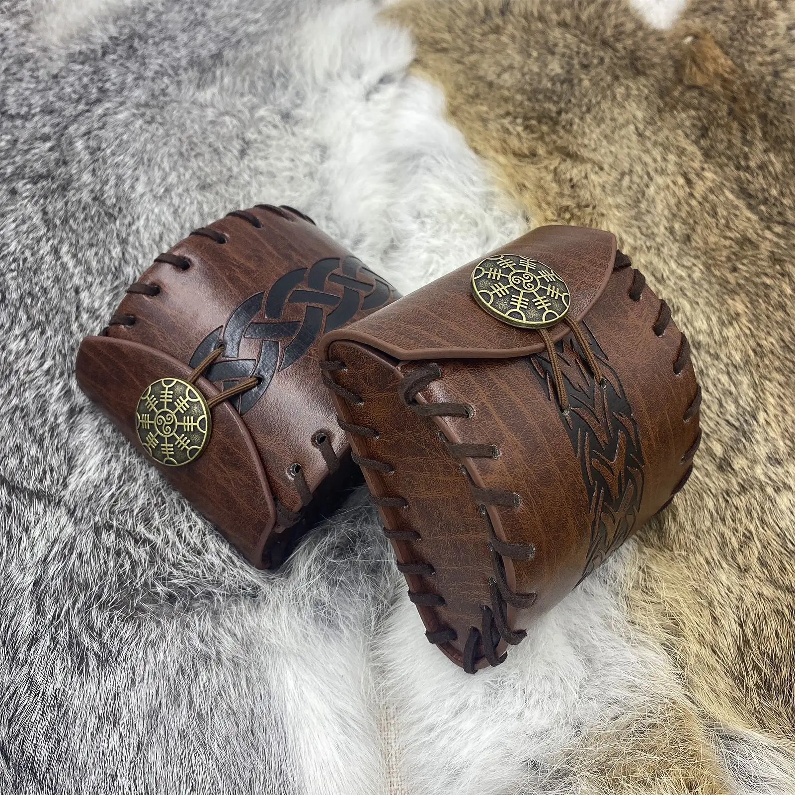 Medieval Small Square Bag Nordic Viking Style