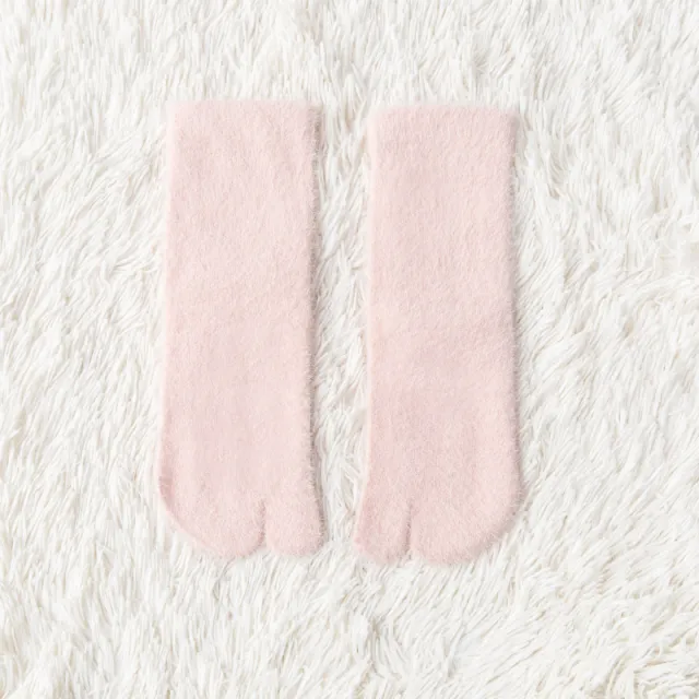 Women's Fleece lined Thermal Winter Toe Socks Mid calf Thick Warm Pink - Shop at LoveMi