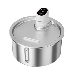 Cat Water Fountain Stainless Steel Constant Temperature Heating Cycle - White - View 1