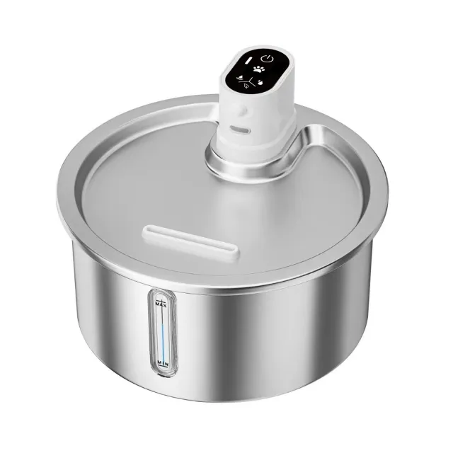 Cat Water Fountain Stainless Steel Constant Temperature Heating Cycle White - Shop at LoveMi