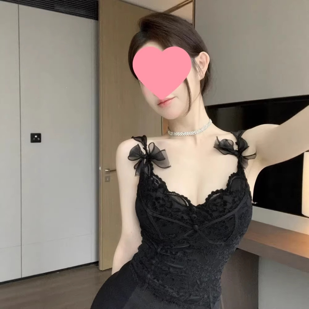 New Lace Vest Sexy Halter Top With Built-in Padding