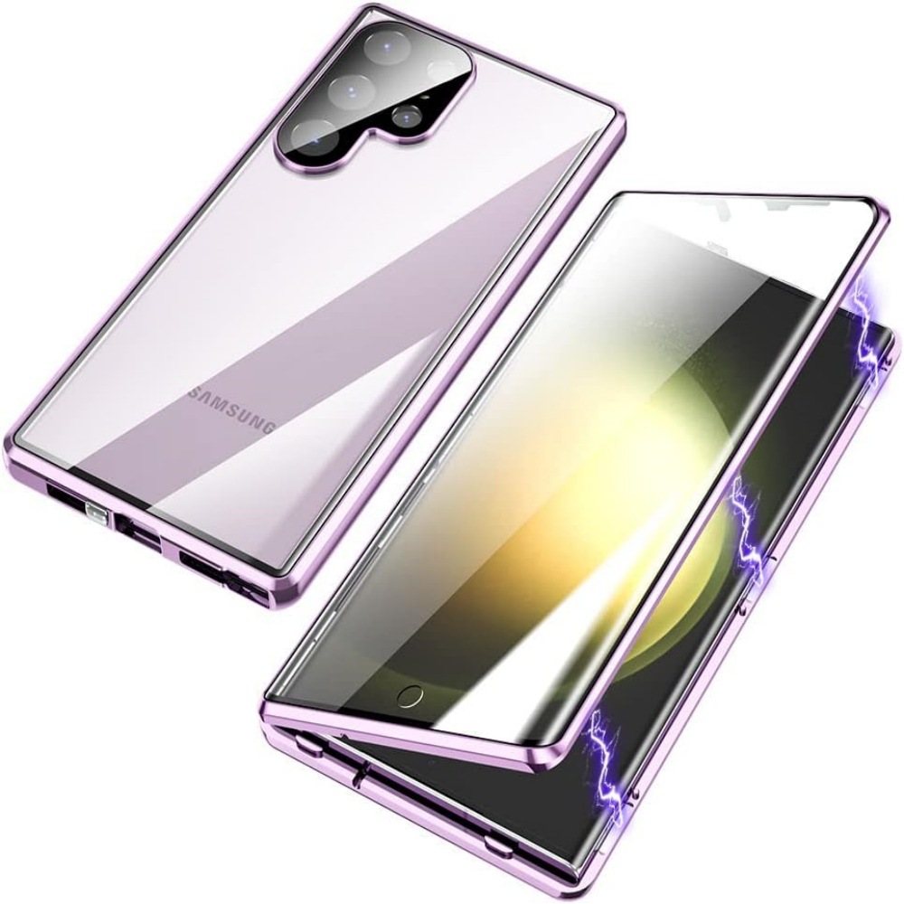 Magnetic King Phone Case Glossy Metal Magnetic HD Peep-proof Buckle Mirror Drop-resistant - Image 9