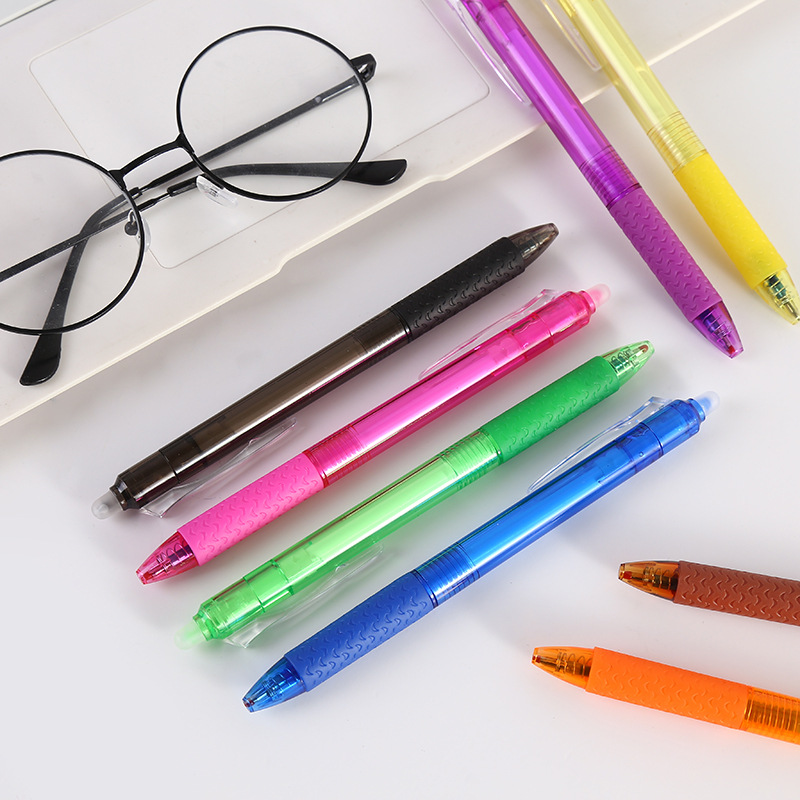 Color Erasable Gel Pen Press Pen Painting Supplies Stationery