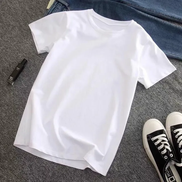 Denim Suspender Pants Women's Loose Straight leg Edged Wide Leg Shorts White Short Sleeve - Shop at LoveMi