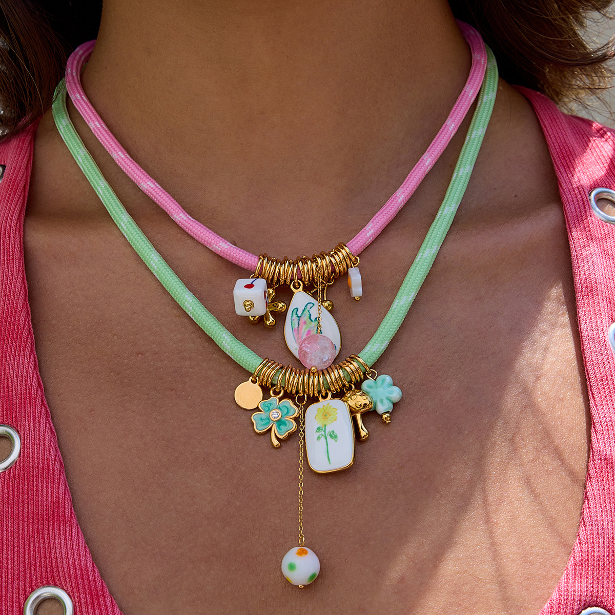 Collier Trèfle à Quatre Feuilles Acier — Chance et Élégance - image 1