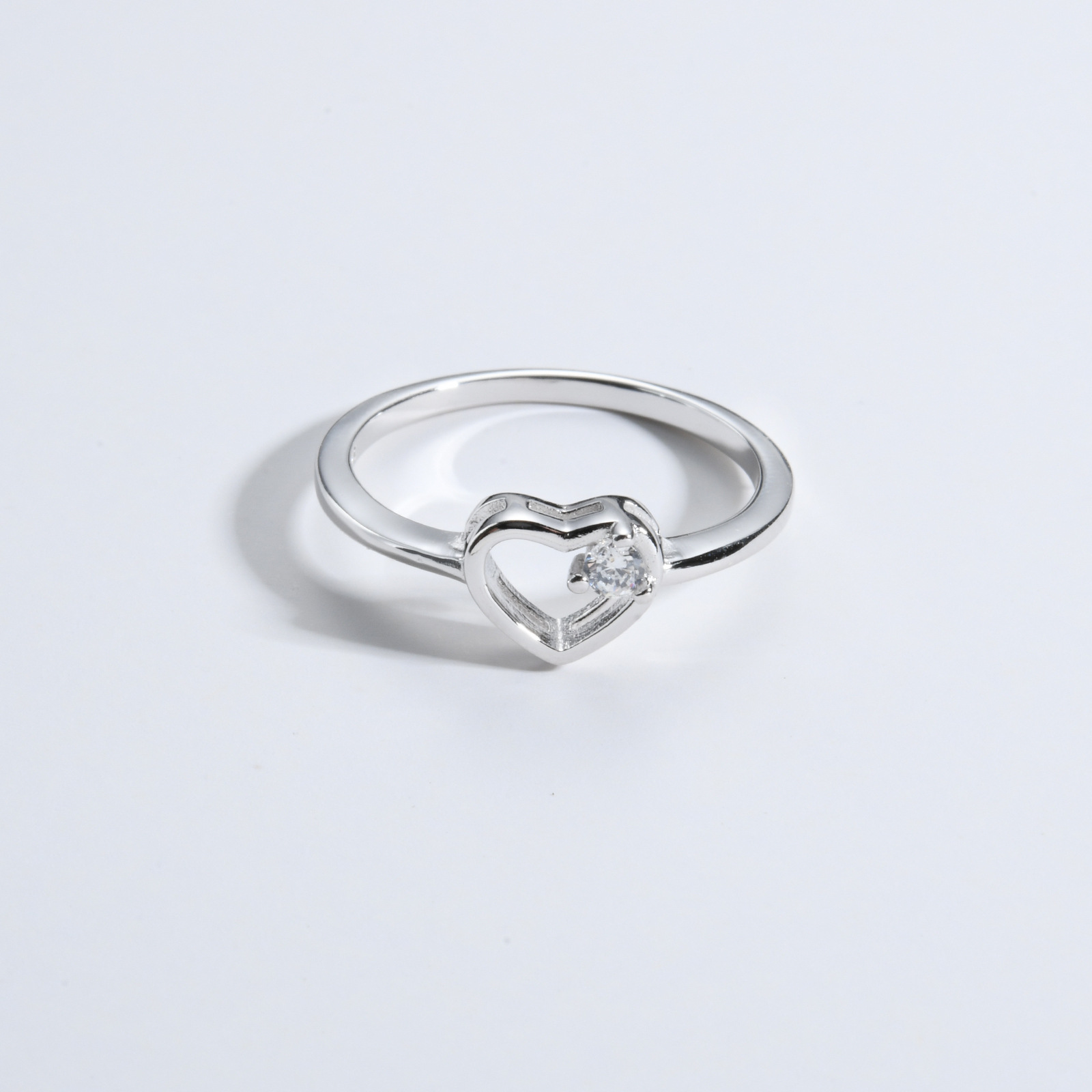 S925 Silver Heart-shaped Ring For Women