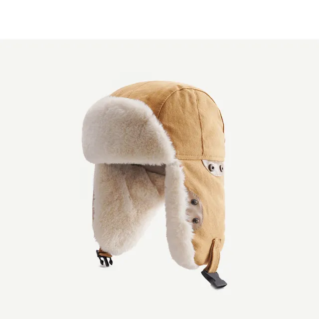 Winter Ear Protection Korean Version Cycling Thickened Windproof Flying Hat Yellow - Shop at LoveMi