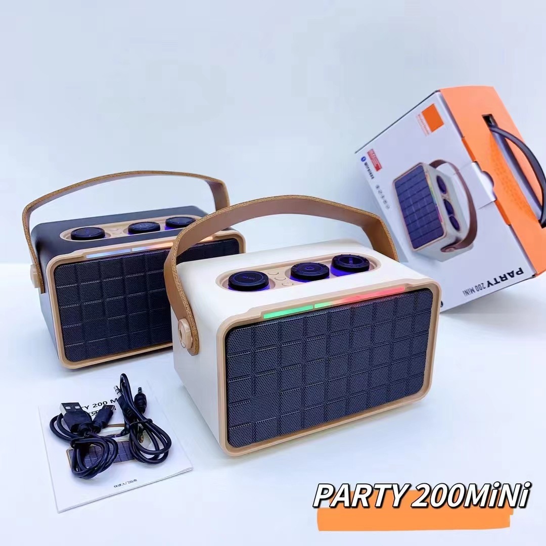 Title 1, Outdoor Bluetooth Speaker RGB Dual Speaker Port...