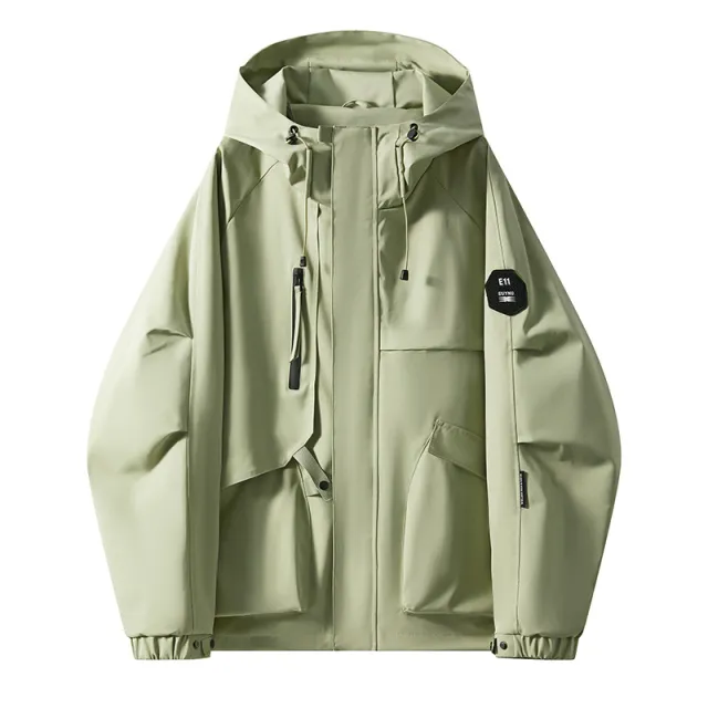 Outdoor Workwear Windproof Hooded Versatile Casual Jacket Green - Shop at LoveMi