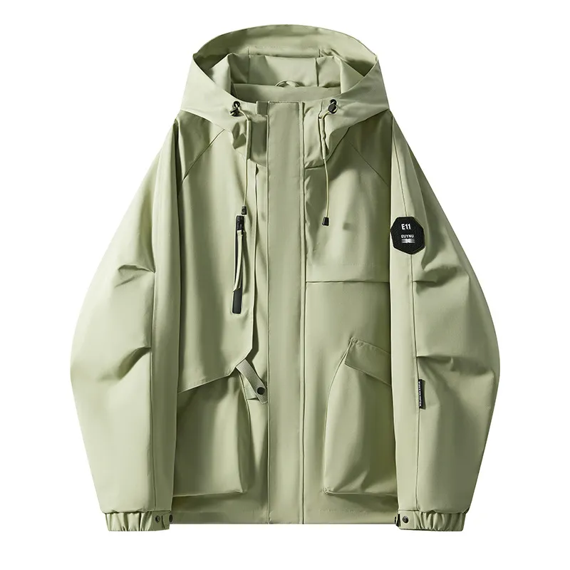 Outdoor Workwear Windproof Hooded Versatile Casual Jacket - Green