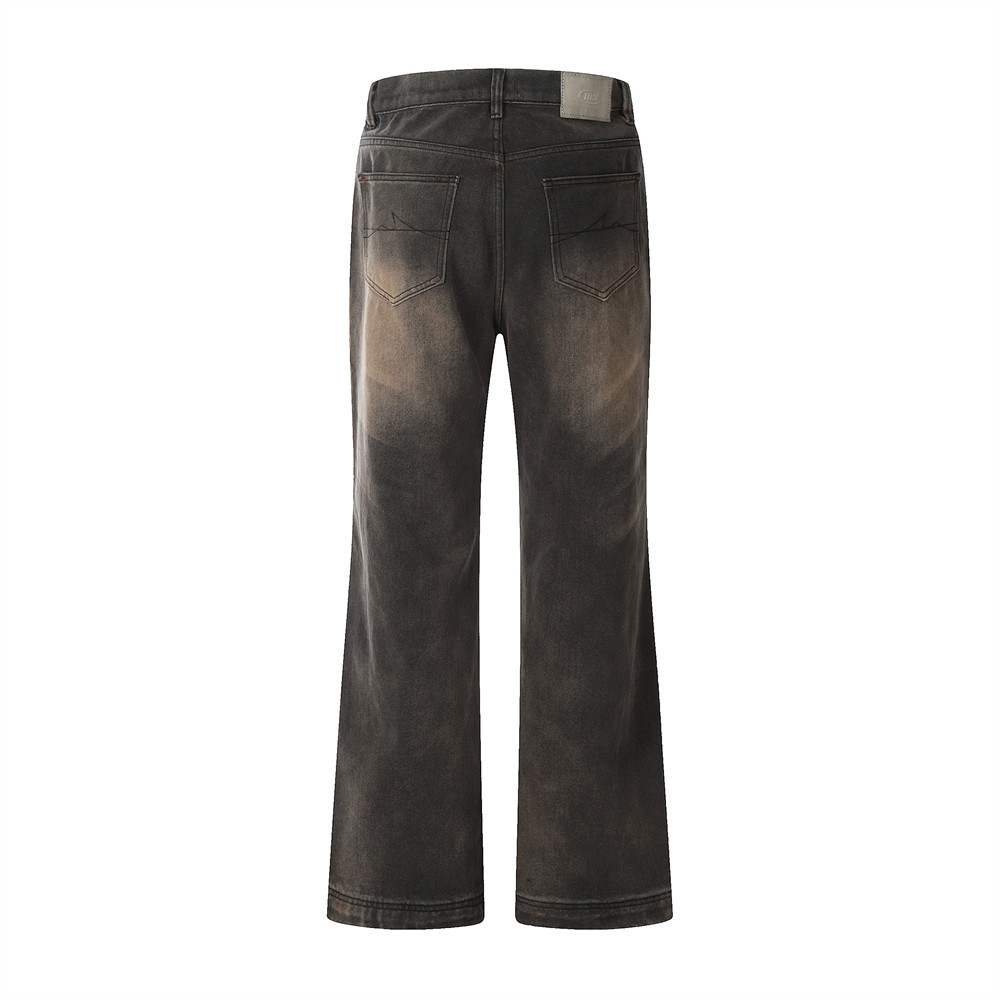 Creasing Distressed Dirty Jeans For Men