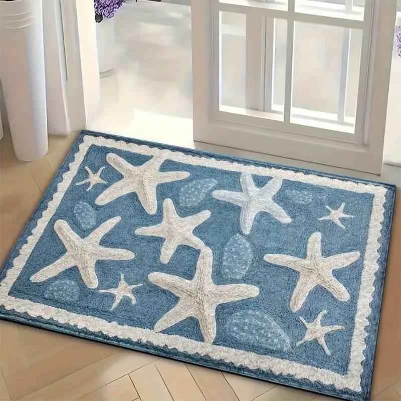 Thick Soft Faux-cashmere Floor Mat For The Bathroom To Provide Insulation From Cold Floors