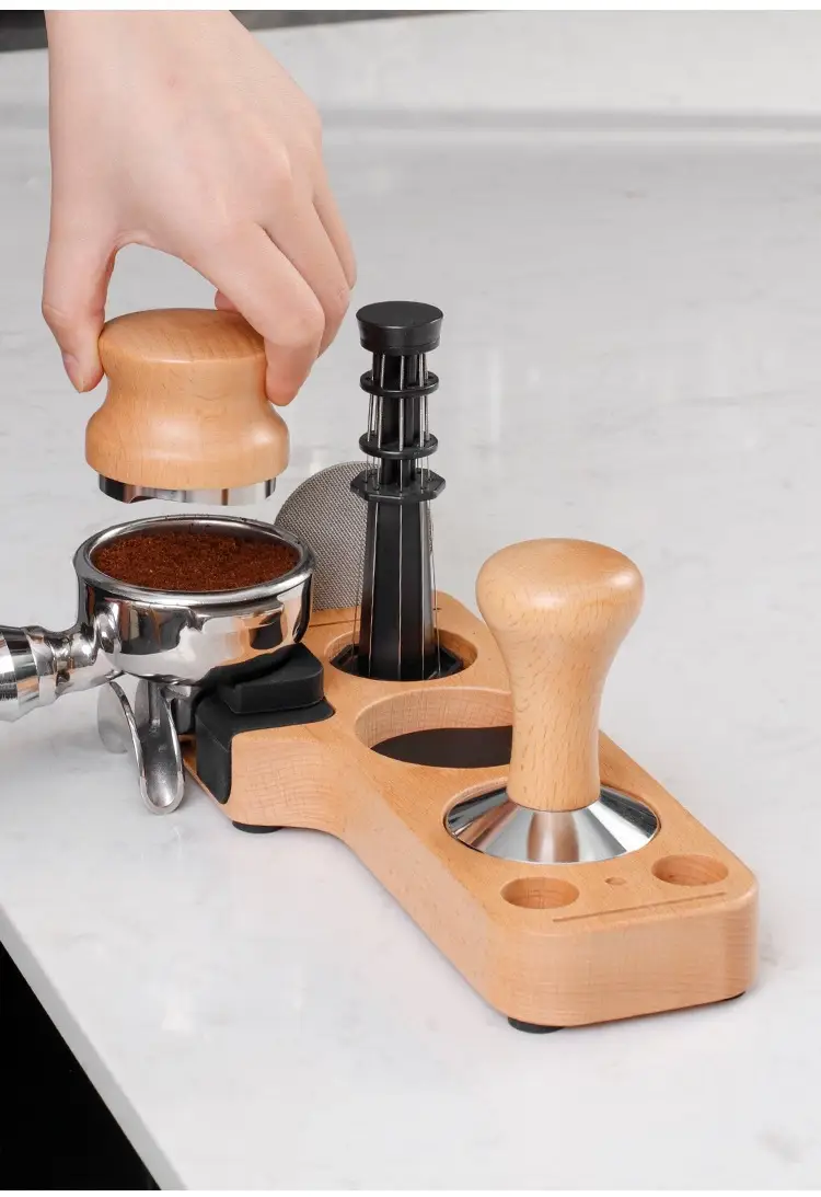 Universal Beech Coffee Press Base Handle Matching Appliance