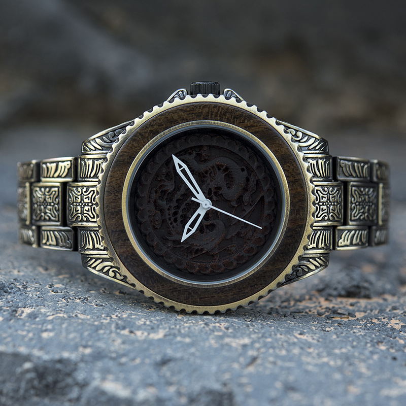 Wooden Watch Quartz Decoration 2