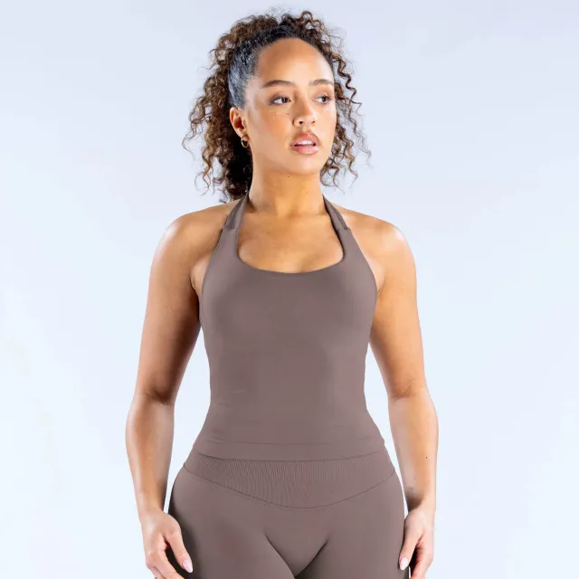 Seamless Yoga Backless Anti exposure Sports Broadband Camisole Espresso - Shop at LoveMi