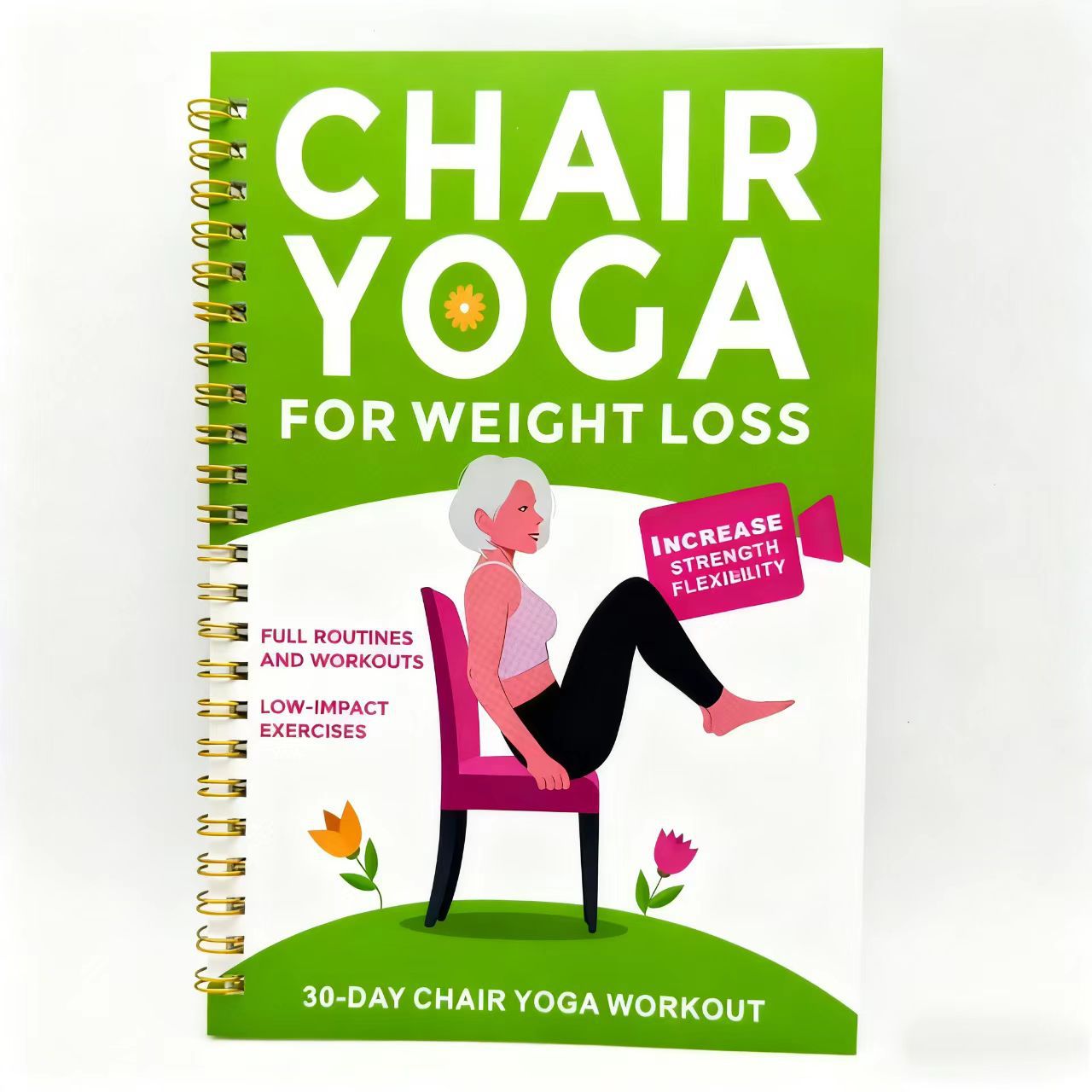 Yoga Training Guide Planner Notebook Coil-Bound Journal