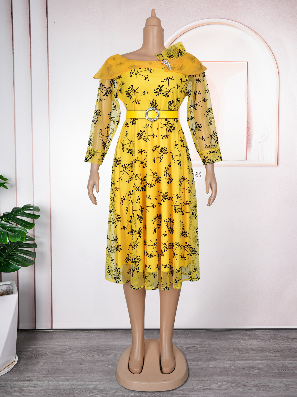 Plus Size Printed Dress For Woman - Image 5