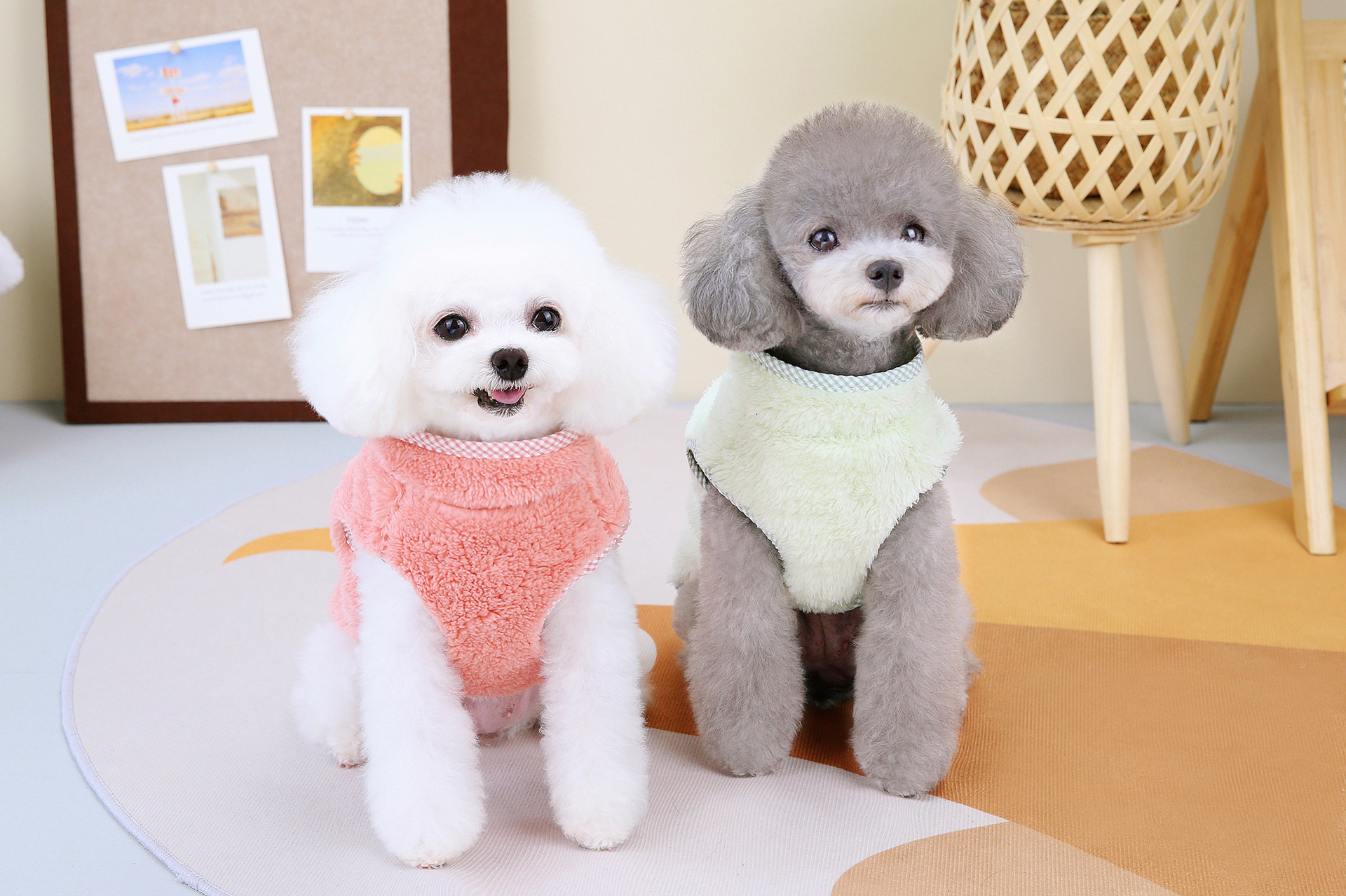 Title 4, Pet Clothes Thermal Plaid Vest