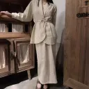 Optic Linen Suit-Free Size