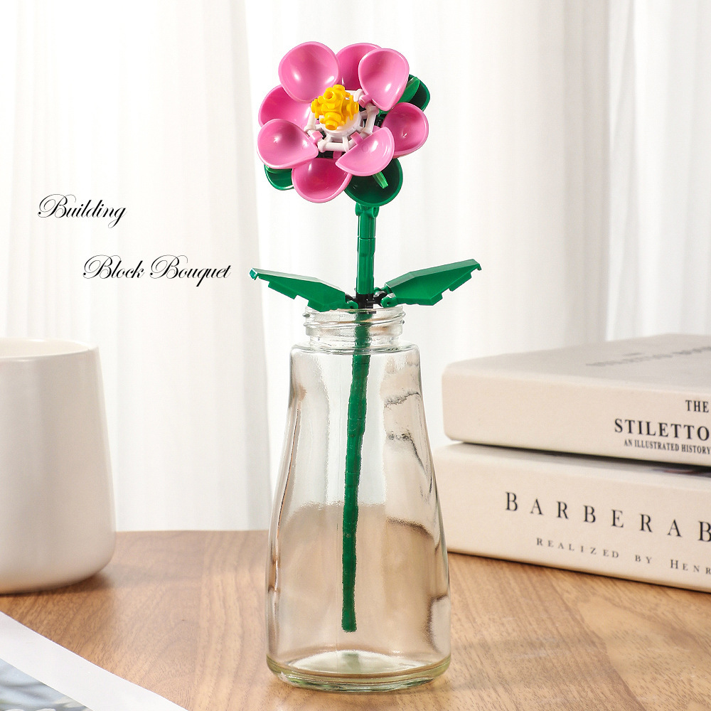 Preserved Flower Rose And Sunflower Desk Decoration
