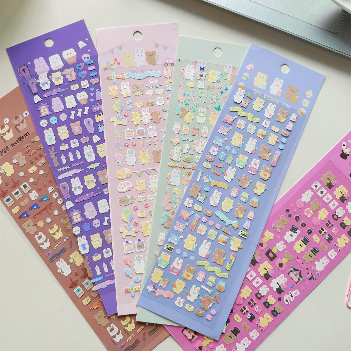 Oversized Sticker Series Featuring Adorable Little Bears