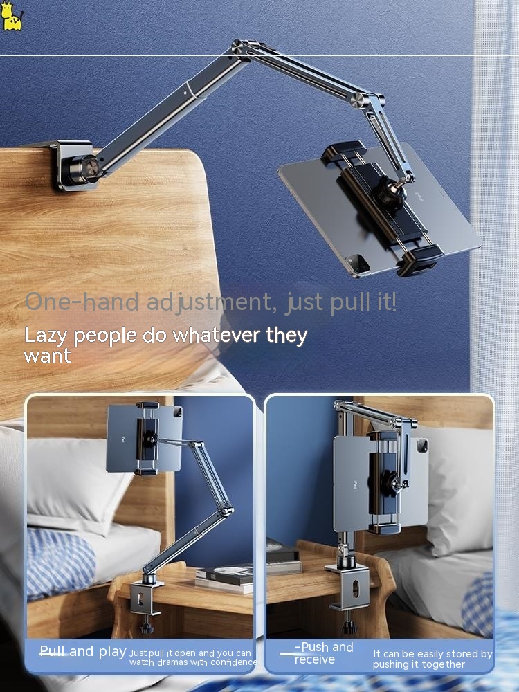 Mechanical Cantilever Retractable Bedside Mobile Phone Tablet Computer Stand - Image 5