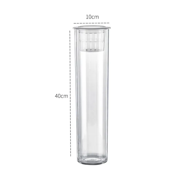 Living Room Micro Landscape Desktop Ecological Pot Transparent Plastic Creative Decoration Fish Tank 5008 Cylinder 840 - Shop at LoveMi