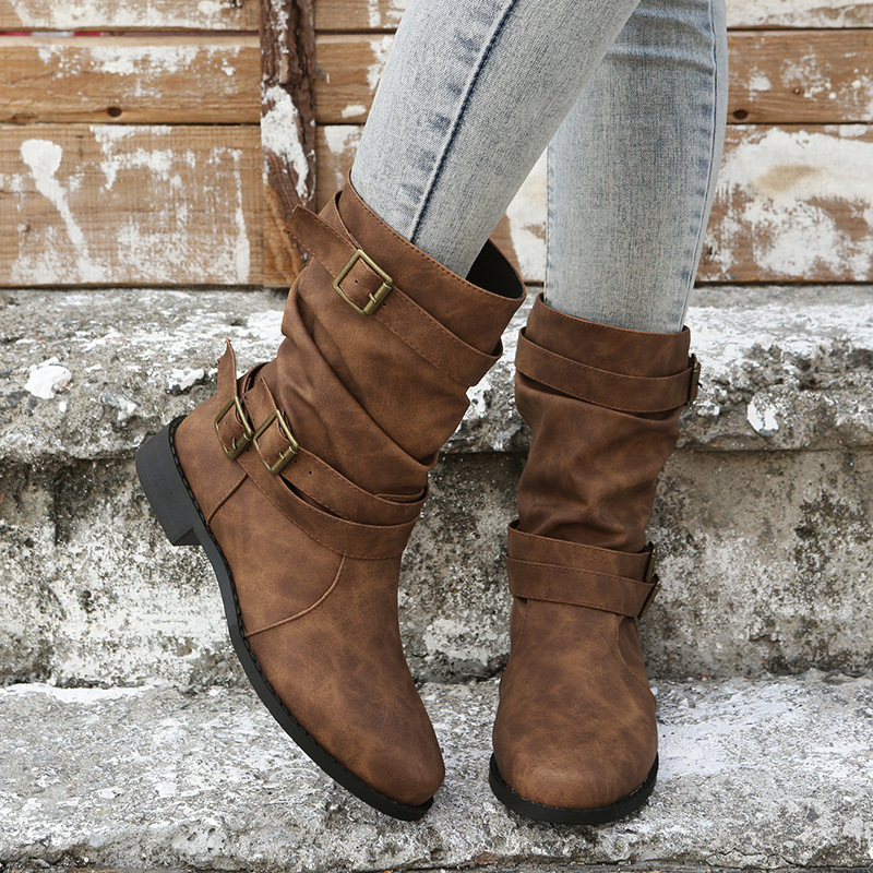 Title 24, Botas Femininas Martin Vintage Europeias e Amer...