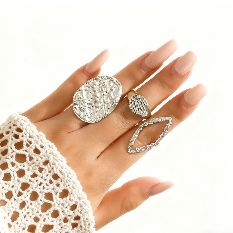 Alloy Open Alloy Ring Set With Multiple Joints