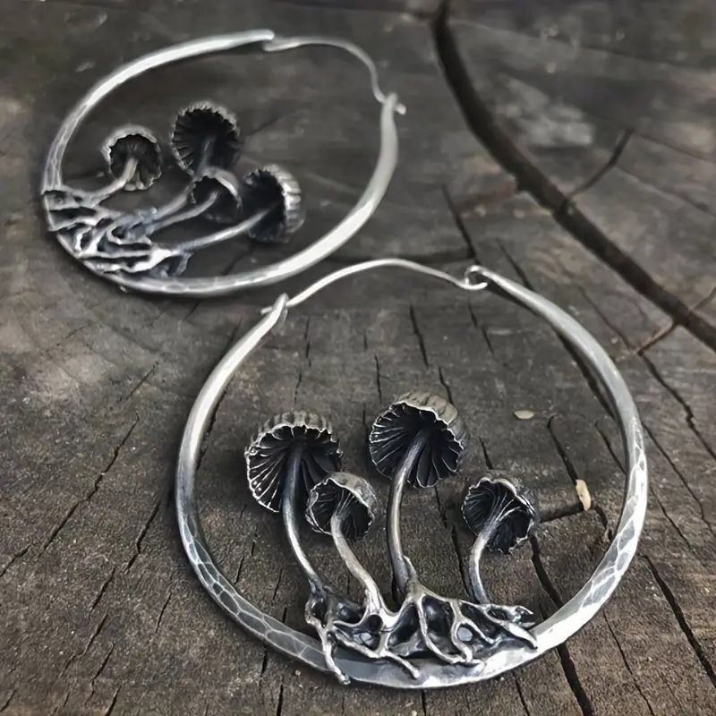 Mushroom Shape Hollow Ear Clip Ornament