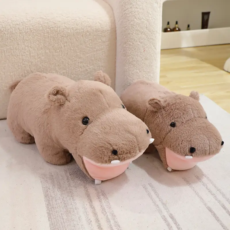 Cute Fat Hippo Plush Doll Doll Pillow Cushion