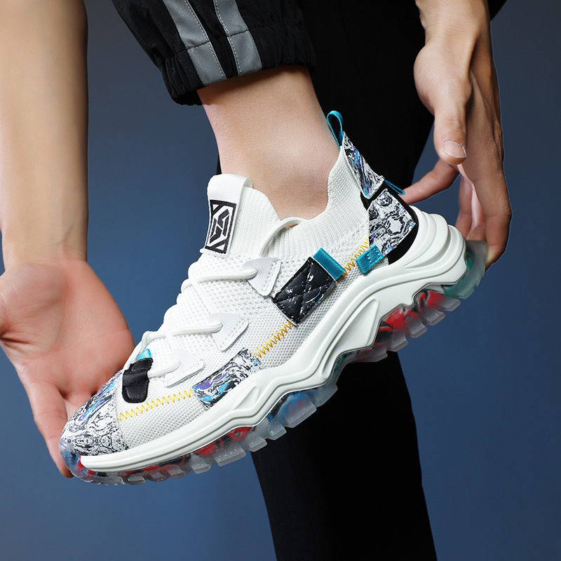 Flyknit Platform Dad Shoes Casual Sports - Image 1