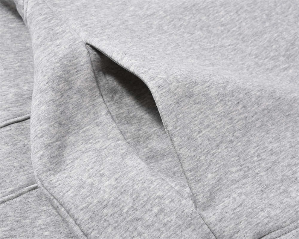 Solid Color All-matching Loose Casual Half Zip Pullover Hoodie