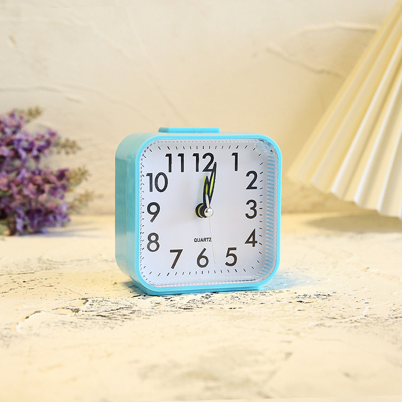 Square Simple Three-dimensional Fashion Home Decoration Night Light Alarm Clock - Image 3