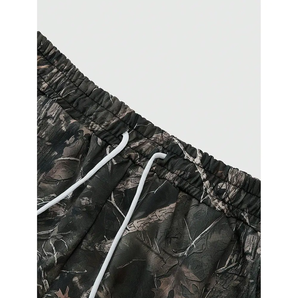 New Stylish Casual Pants With A Branch-pattern Print