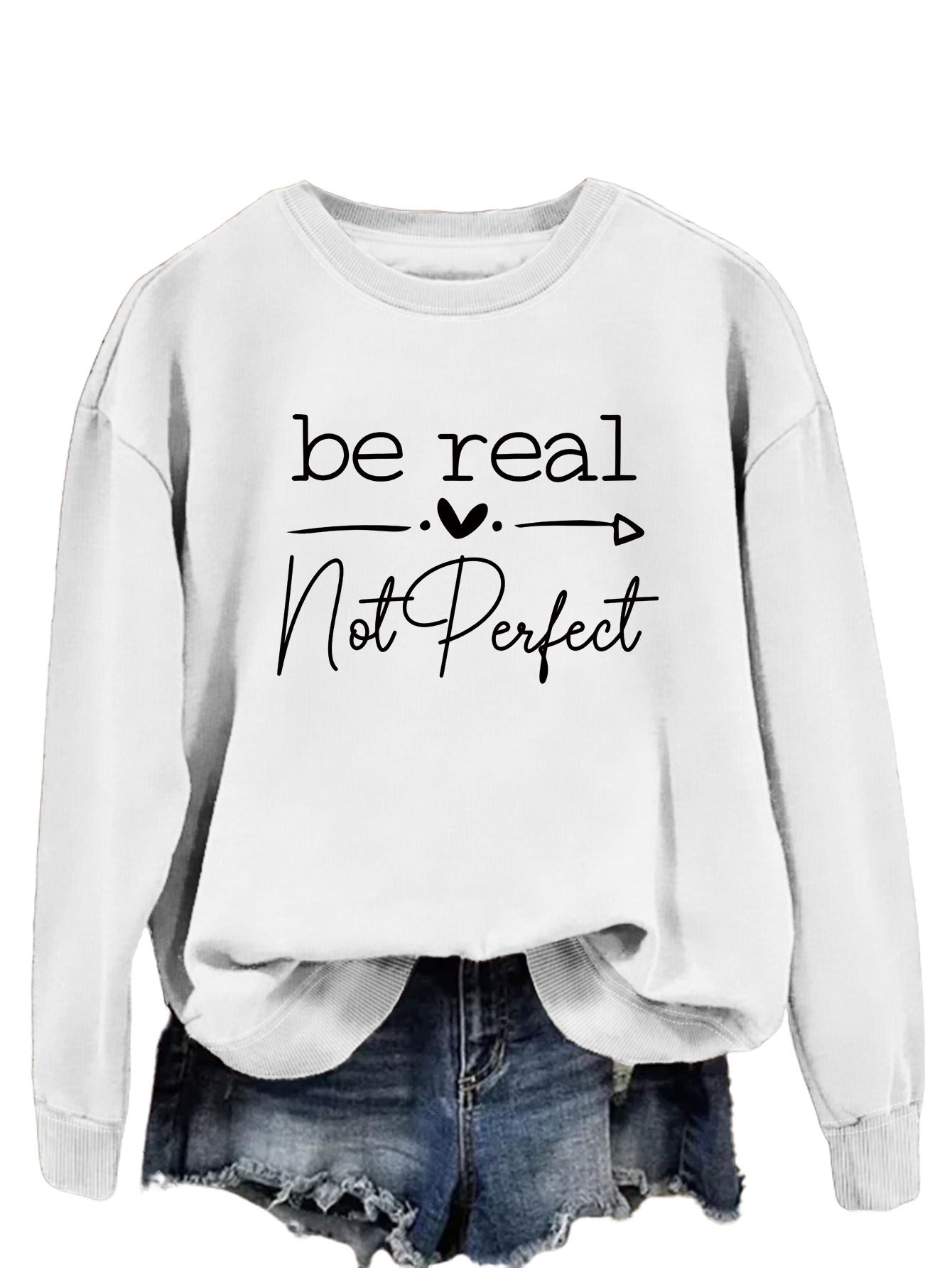 White Hoodie Black Font