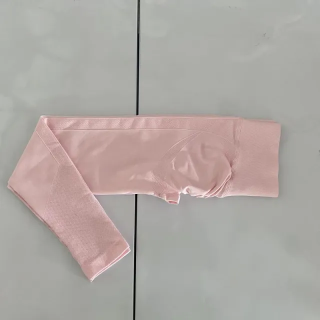 Seamless Dot Peach Hip Yoga Hip Lifting Skinny Workout Pants Light Pink - Shop at LoveMi