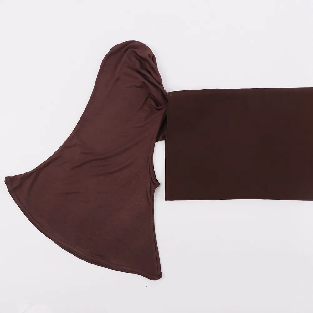 Modal Scarf Bottoming Hood Pearl Chiffon Women's Bag Scarf - 11 Coffee