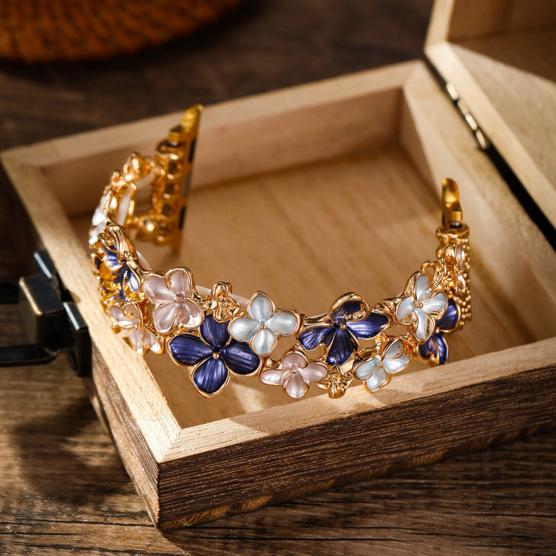 Colorful Floral Elastic Watch Strap