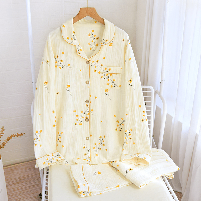 Leisure Suit Lapel Long-sleeved Trousers Lapel Can Be Outerwear Homewear