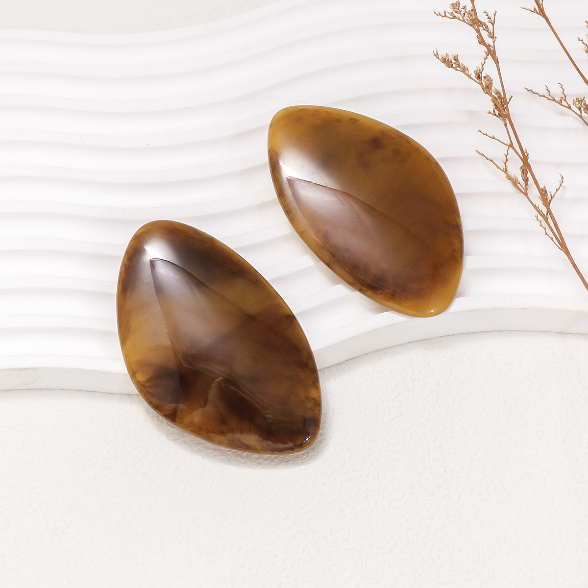 Women's European And American Geometric Jade Stud Earrings
