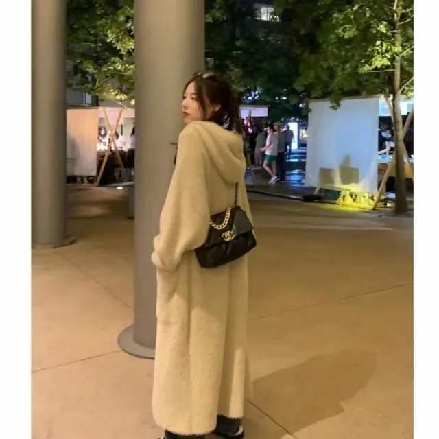 Hooded Cardigan Early Autumn New Soft Glutinous Simple Coat Apricot - Shop at LoveMi