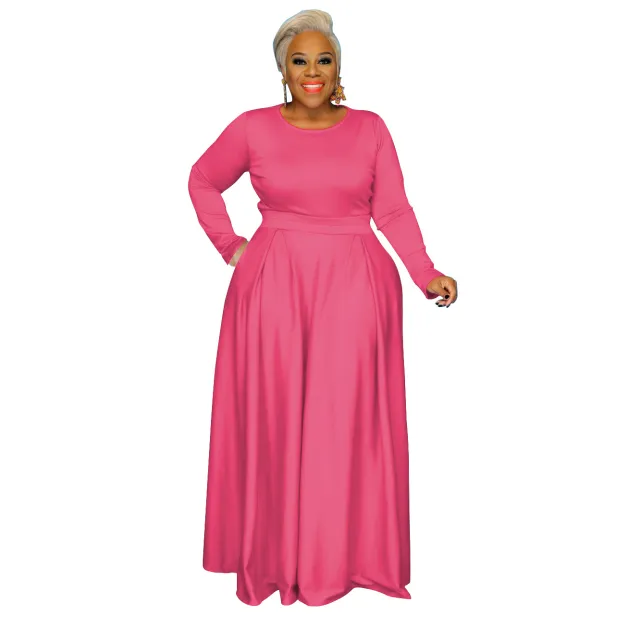 Women's Autumn New Solid Color Casual Two piece Suit Rose - Shop at LoveMi