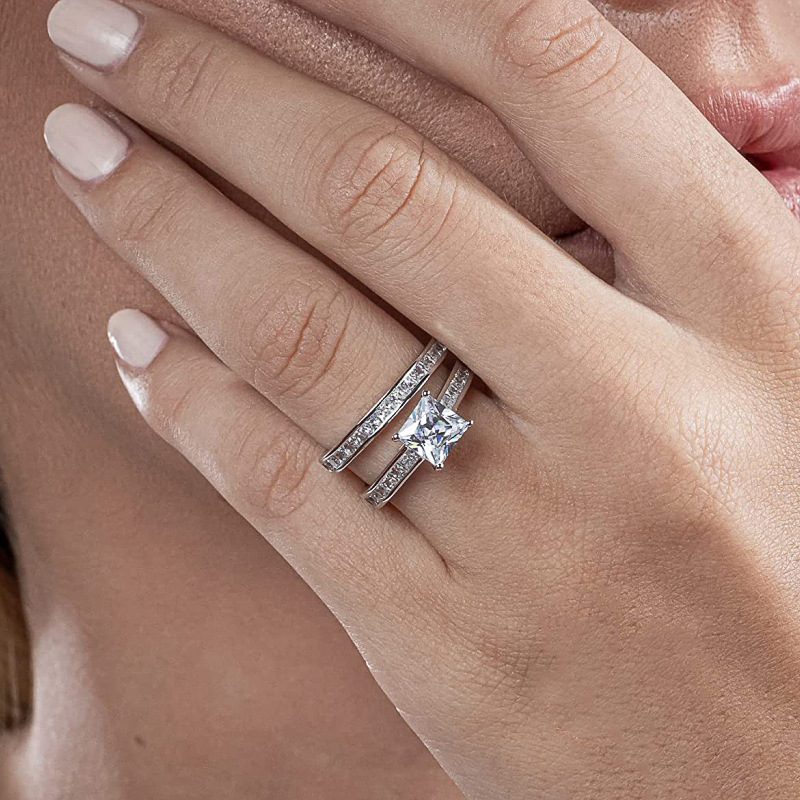 Copper Geometric Stacking Ring, picture 3 of 3