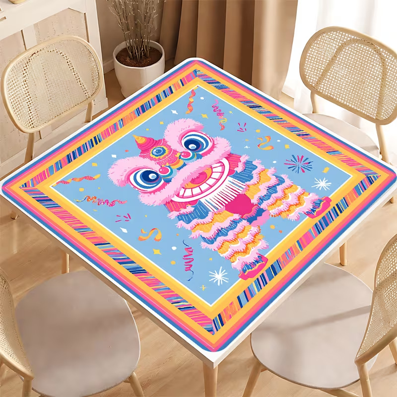 Artistic Classic Crystal Velvet Mahjong Mat Decoration